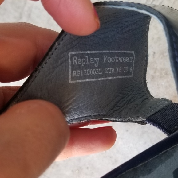 Replay heel blue size 6 - Picture 3 of 3